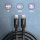 AXAGON BUCM-CM15AB Kabel USB-C - USB-C 2.0, 1.5m, PD 60W, 3A, ALU, oplot Czarny - 1353467 - zdjęcie 6